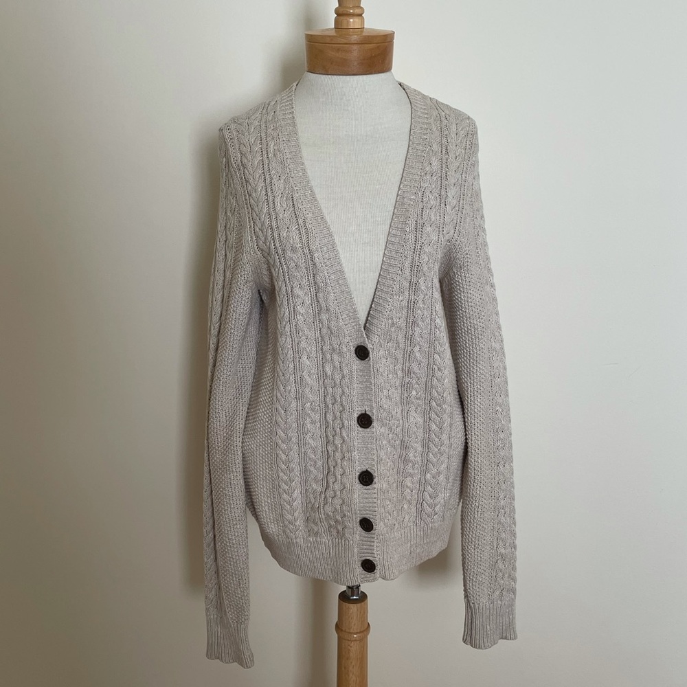 Mango Cable Knitted Women’s Cotton Cadigan